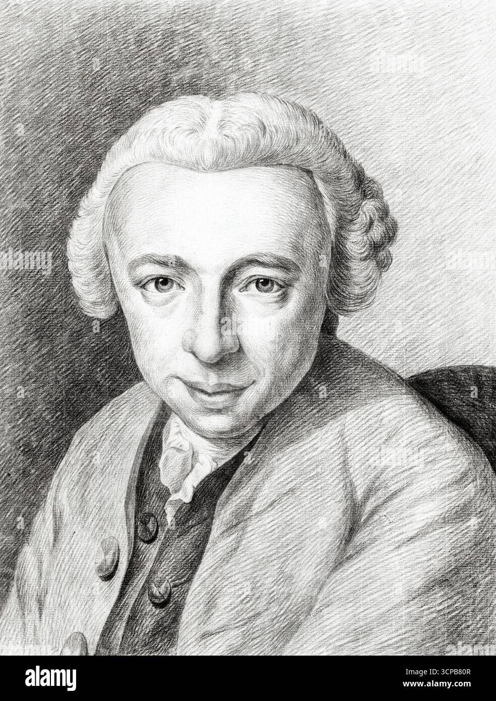 Ritratto di Louis Metayer Phzn di Jean Bernard, disegno storico ad alta risoluzione del XIX secolo, studio dettagliato della figura umana, opere d'arte di pubblico dominio Foto Stock