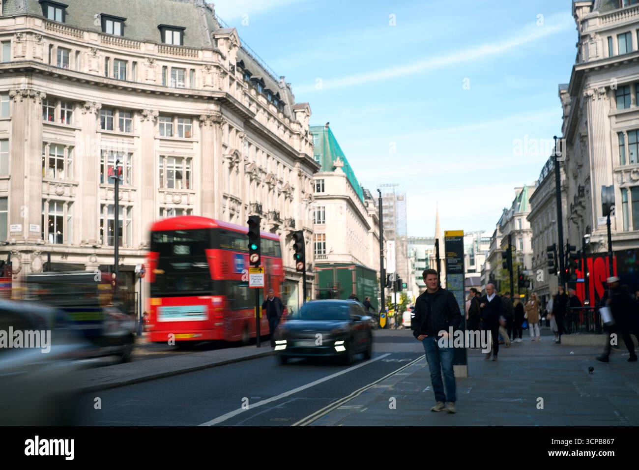 Oxford Circus in movimento Foto Stock
