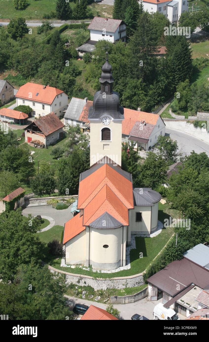 Chiesa parrocchiale di Sant'Elia il Profeta a Ozalj, Croazia Foto Stock