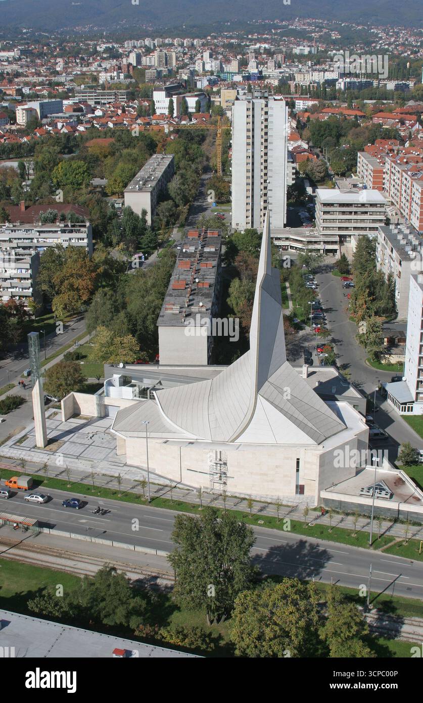 Chiesa Parrocchiale del Beato Agostino Casotti e Monastero Domenicano a Zagabria, Croazia Foto Stock
