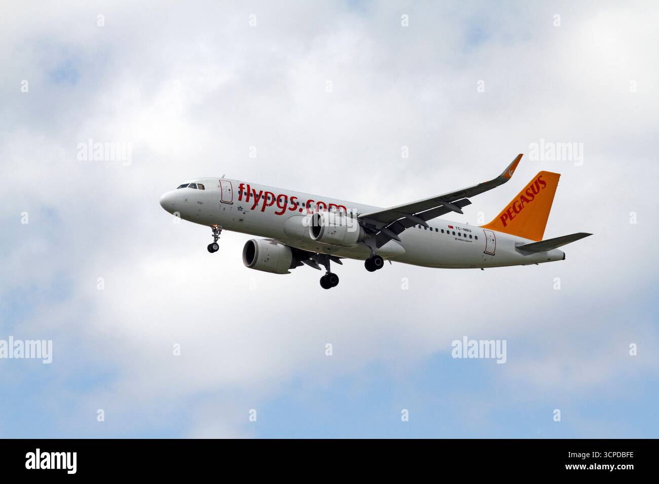 TC-NBU, AIRBUS 320neo, FLYPGS.COM, Bilge, IATA, Pegasus. Airbus 320-251N. Turchia. Foto Stock