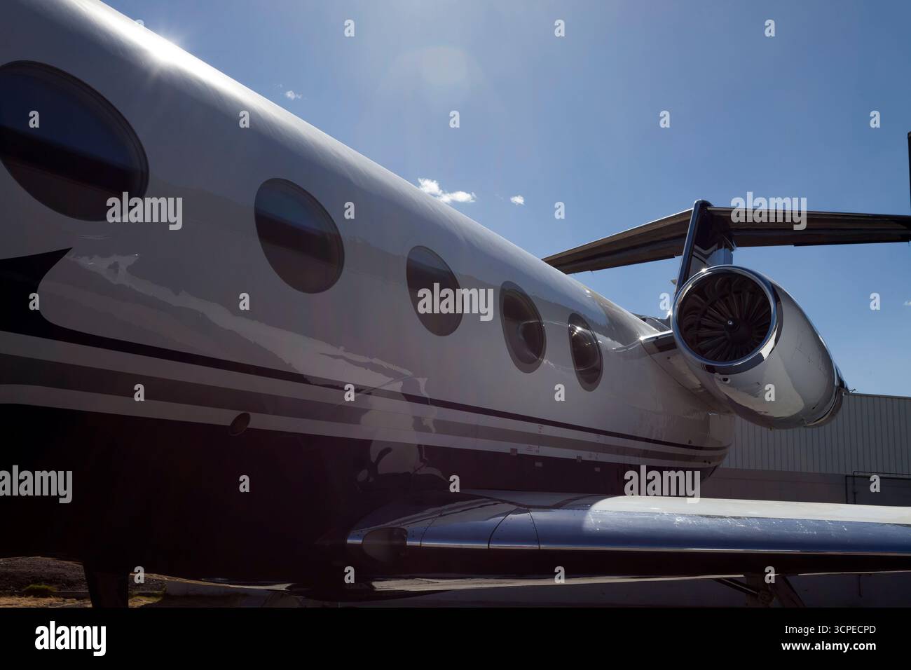 Il viaggio sull'aereo privato dei nostri amici, che va da Toluca a Los Cabos Foto Stock