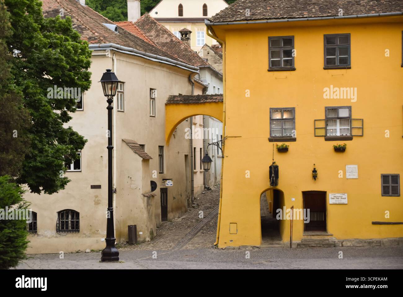 Casa Vlad Dracul a Sighisoara Foto Stock