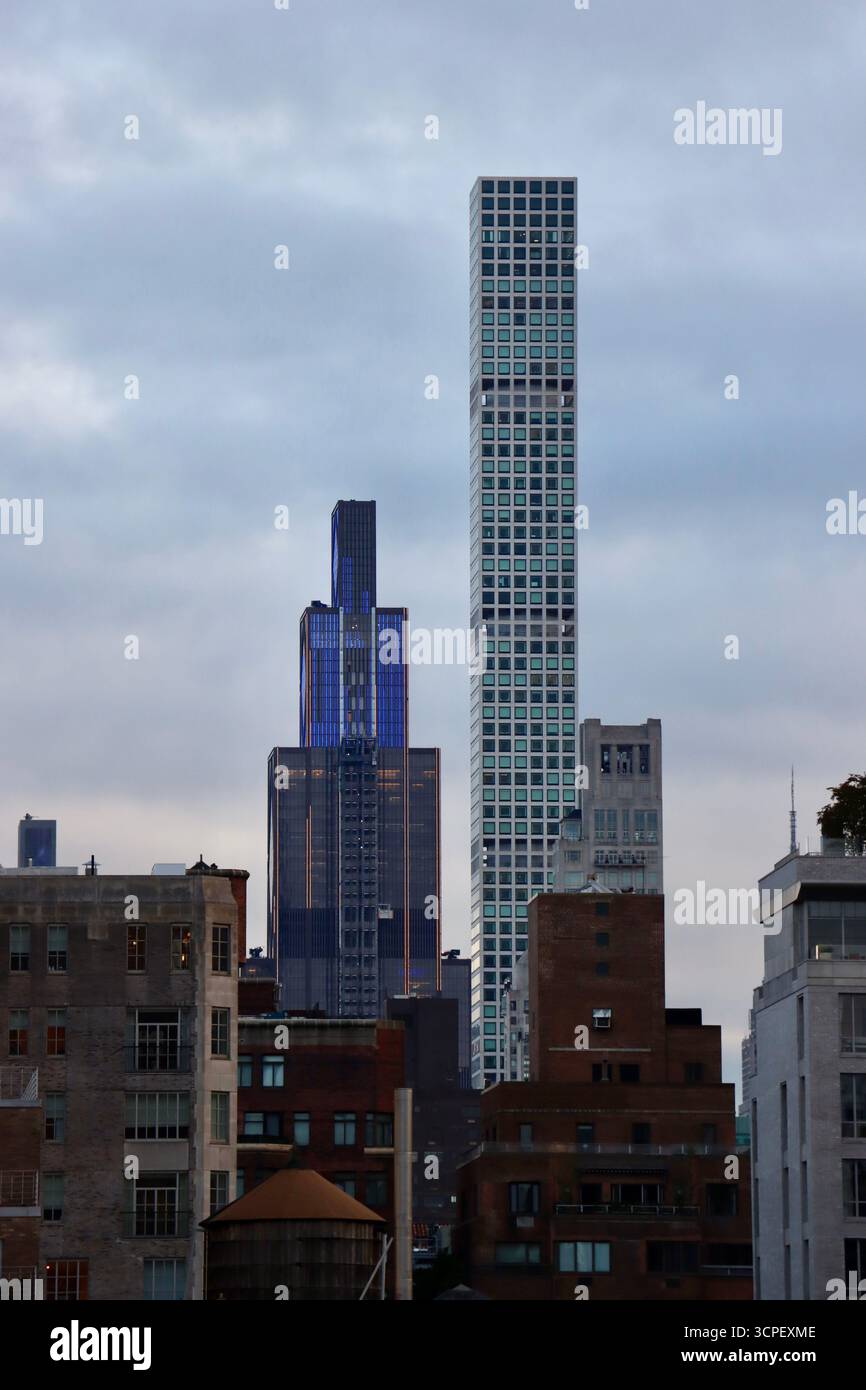 Grattacieli nel centro di Manhattan, New York, settembre 2025 Foto Stock