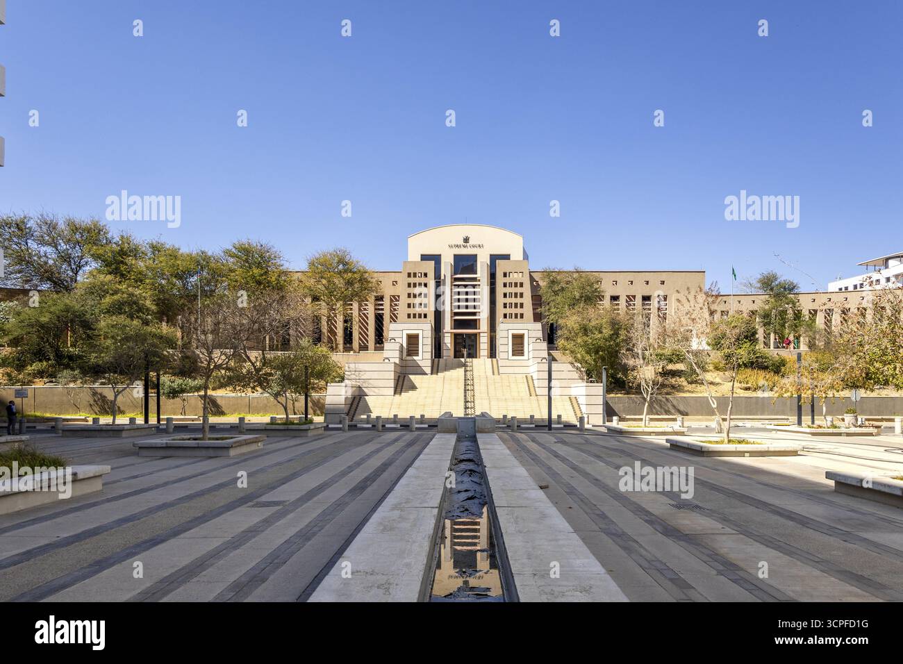 La Corte Suprema della Namibia è la più alta corte del sistema giudiziario di Windhoek, nella regione di Khomas Foto Stock