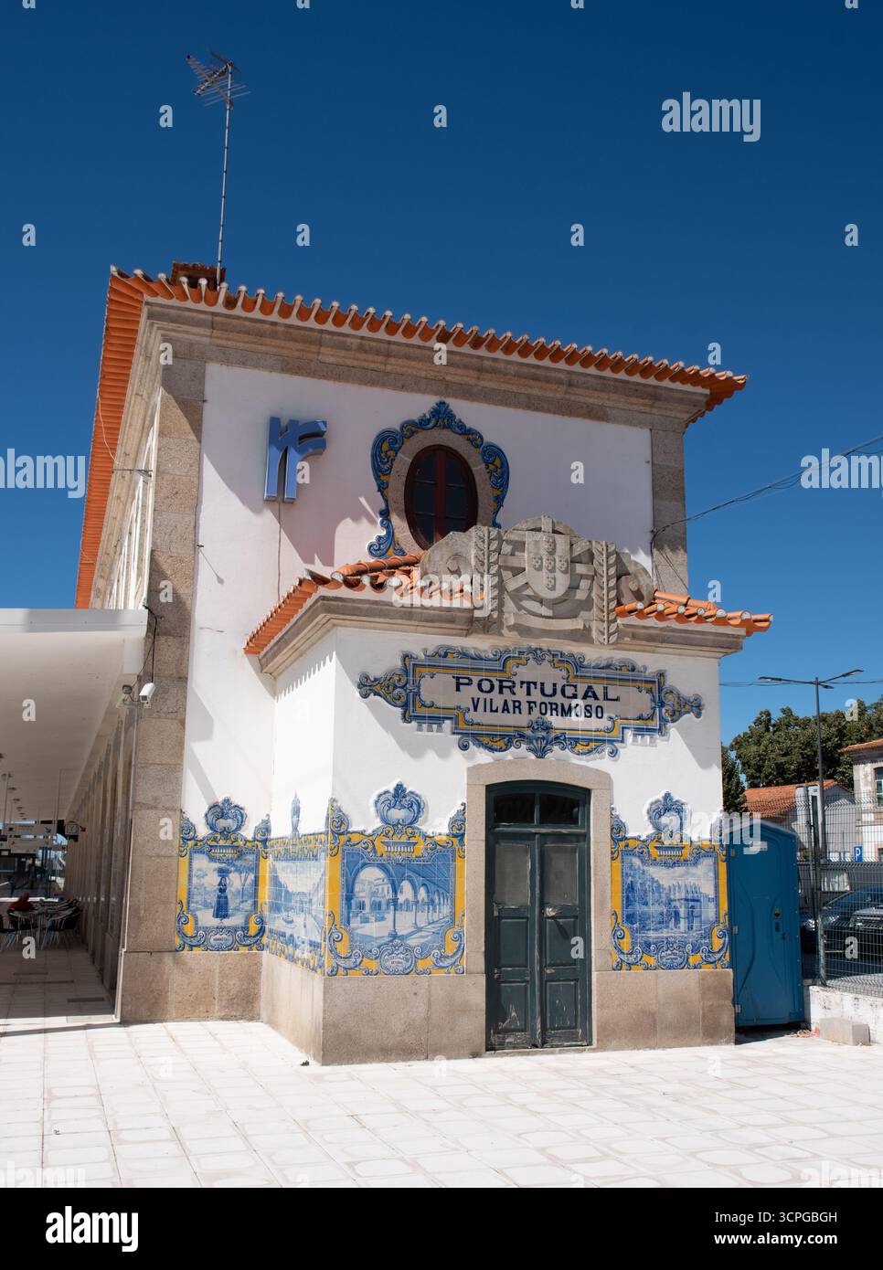 Stazione ferroviaria di Vilar Formoso Foto Stock