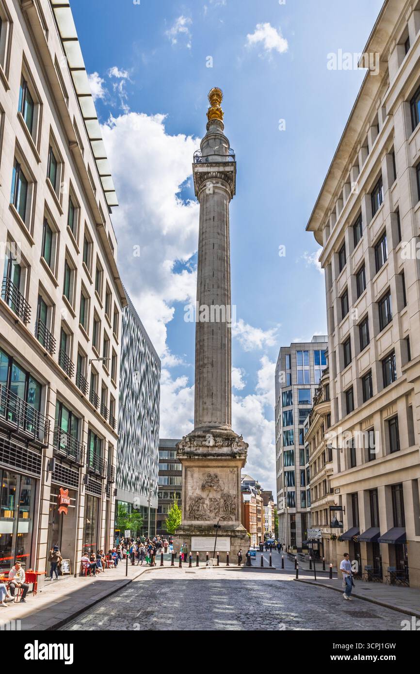 Il monumento al grande incendio di Londra. Londra, Regno Unito, 20 maggio 2023 Foto Stock