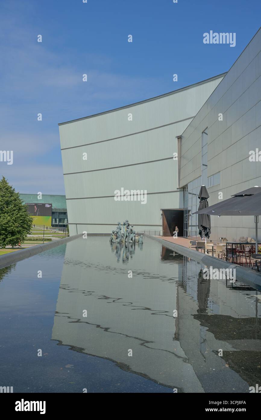 Museo für zeitgenössische Kunst Kiasma, Mannerheimintie, Helsinki, Finnland Foto Stock