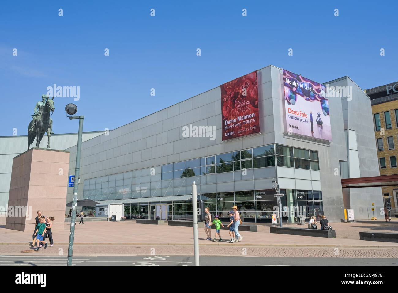 Museo für zeitgenössische Kunst Kiasma, Mannerheimintie, Helsinki, Finnland Foto Stock