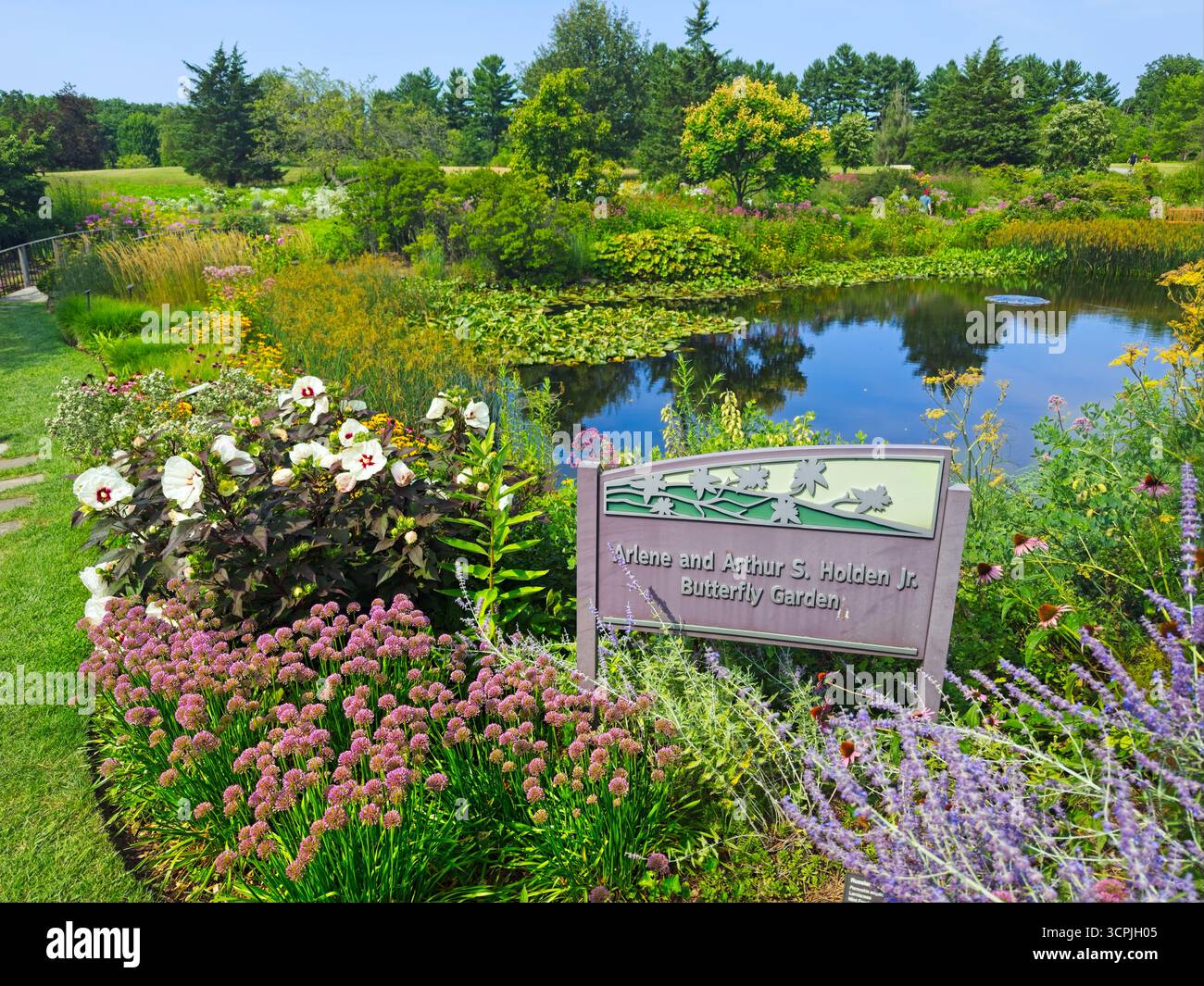 Arlene e Arthur S. Holden Jr. Il Butterfly Garden è uno dei luoghi più famosi dell'arboreto di Holden vicino a Cleveland. Foto Stock