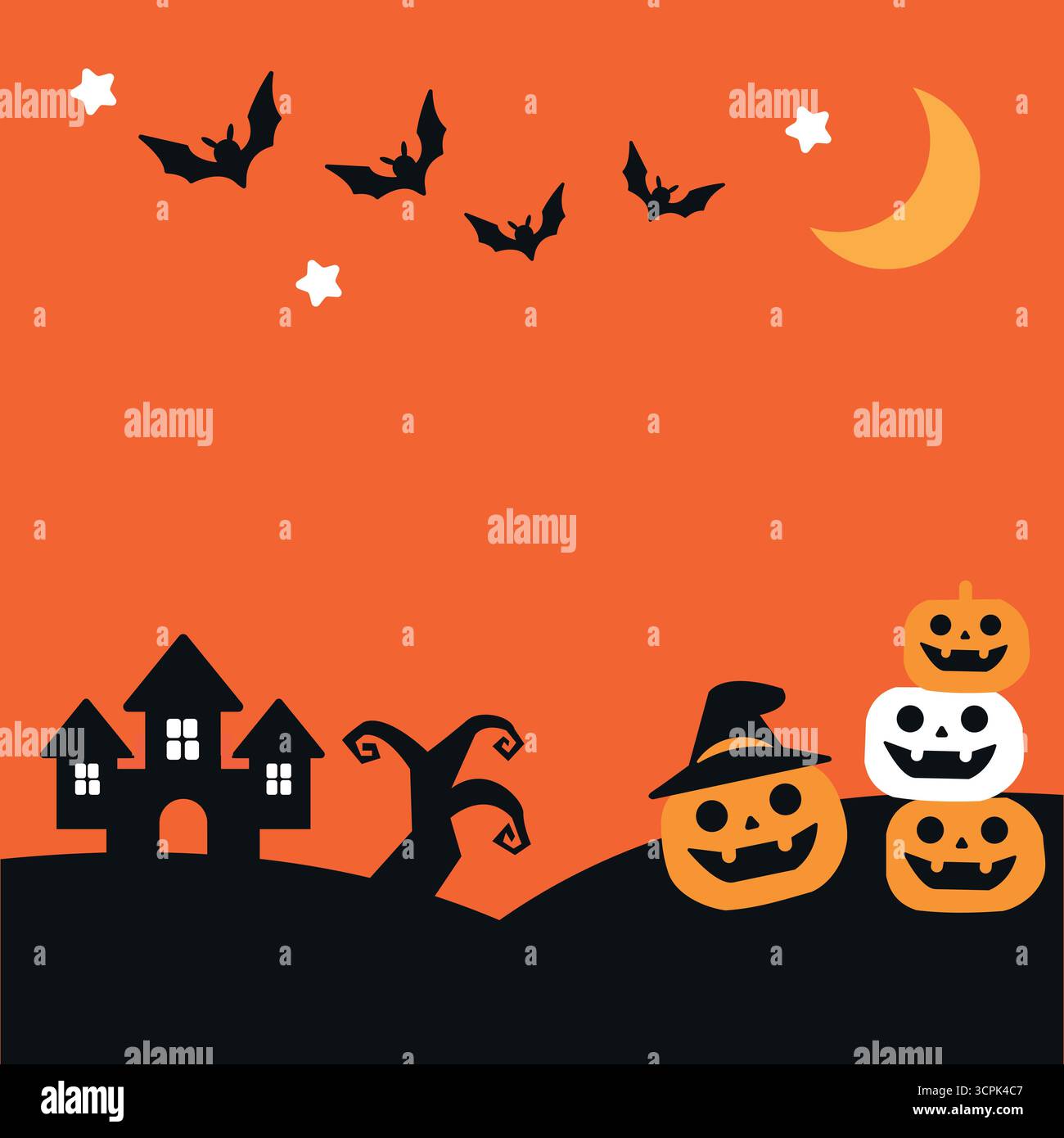 Sfondo di Halloween dell'illustrazione vettoriale dell'illustrazione stock Illustrazione Vettoriale