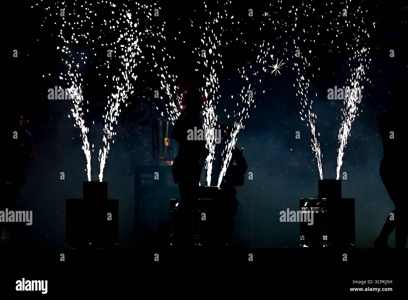 Mason Lino di Wakefield Trinity esce per il primo tempo durante lo spareggio di Betfred Super League Eliminator 1 Match Leigh Leopards vs Wakefield Trinity a Progress with Unity Stadium, Leigh, Regno Unito, 26 settembre 2025 (foto di Alfie Cosgrove/News Images) Foto Stock