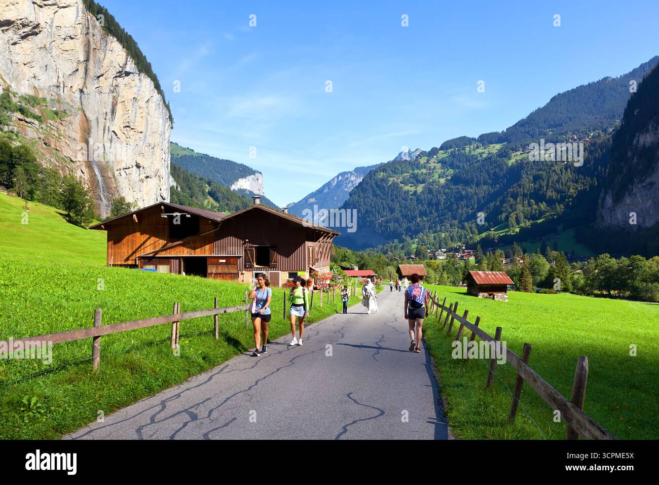 Svizzera foto vacanza turismo regione Jungfrau Oberland Bernese Foto Stock