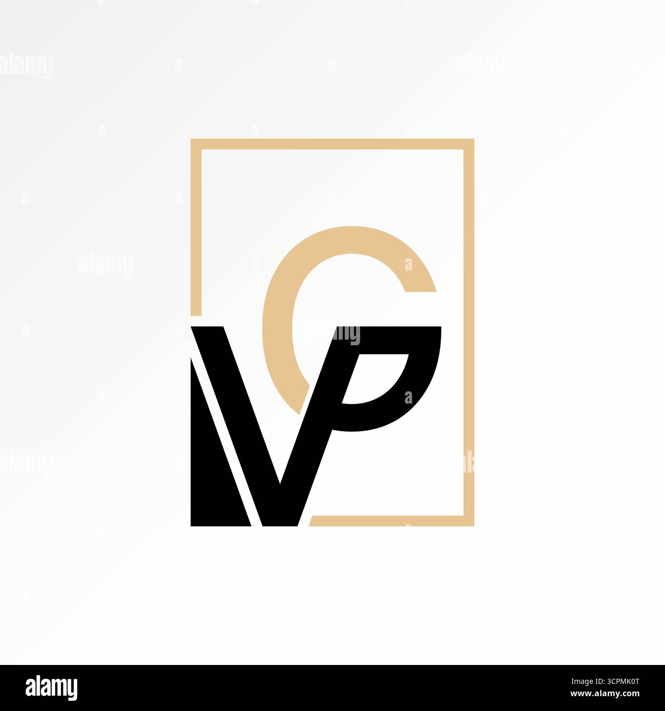 Design del logo concept grafico immagine vettoriale di alta qualità immagine principale lettera di vendita font VG o GV collegato dall'alto verso il basso marchio elegante moda digitale sport Illustrazione Vettoriale