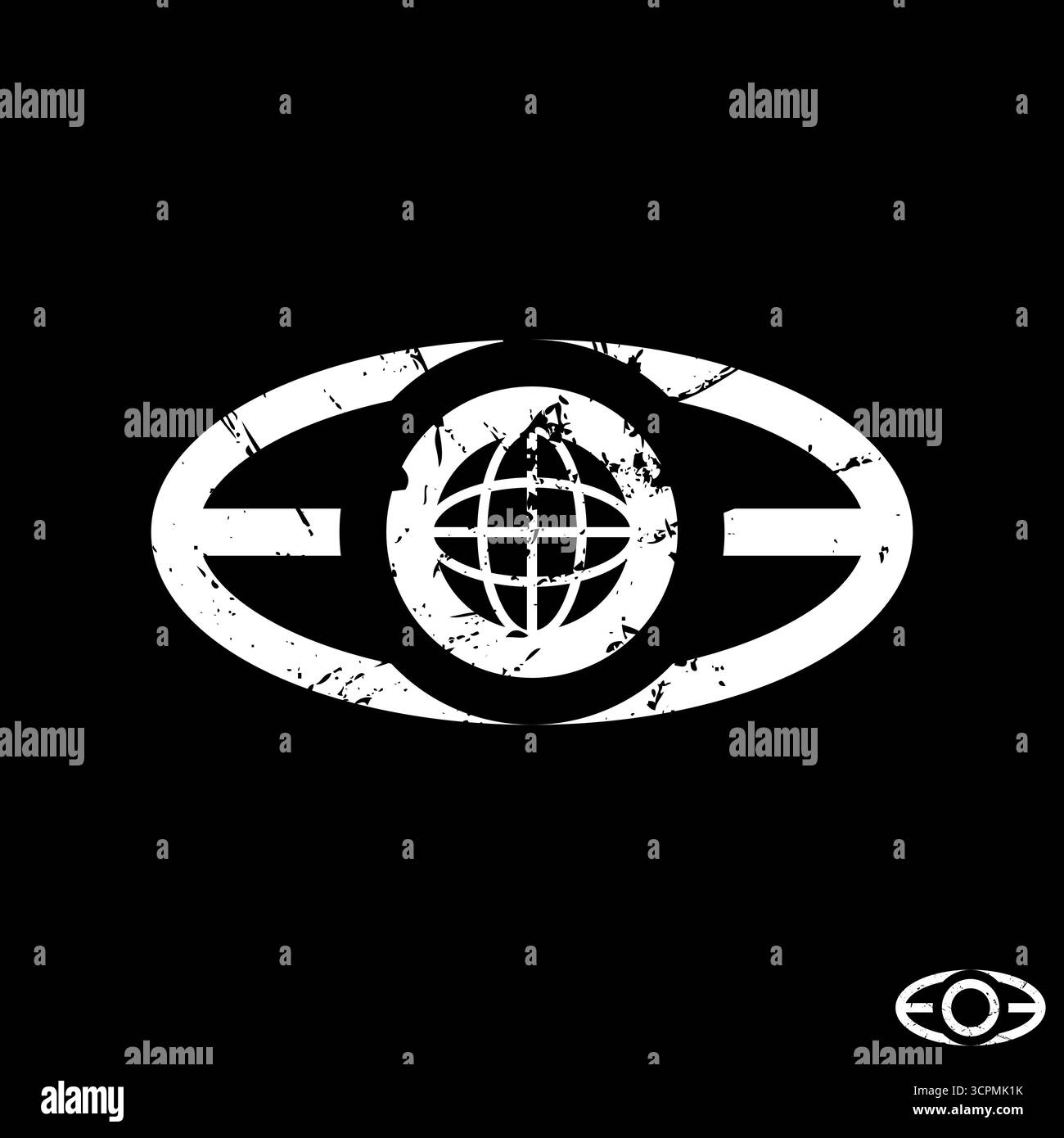 Design del logo concept grafico creativo immagine vettoriale premium top sell iniziale e o EE font ellisse World innovazione visiva per stile effetto lentiggini Illustrazione Vettoriale