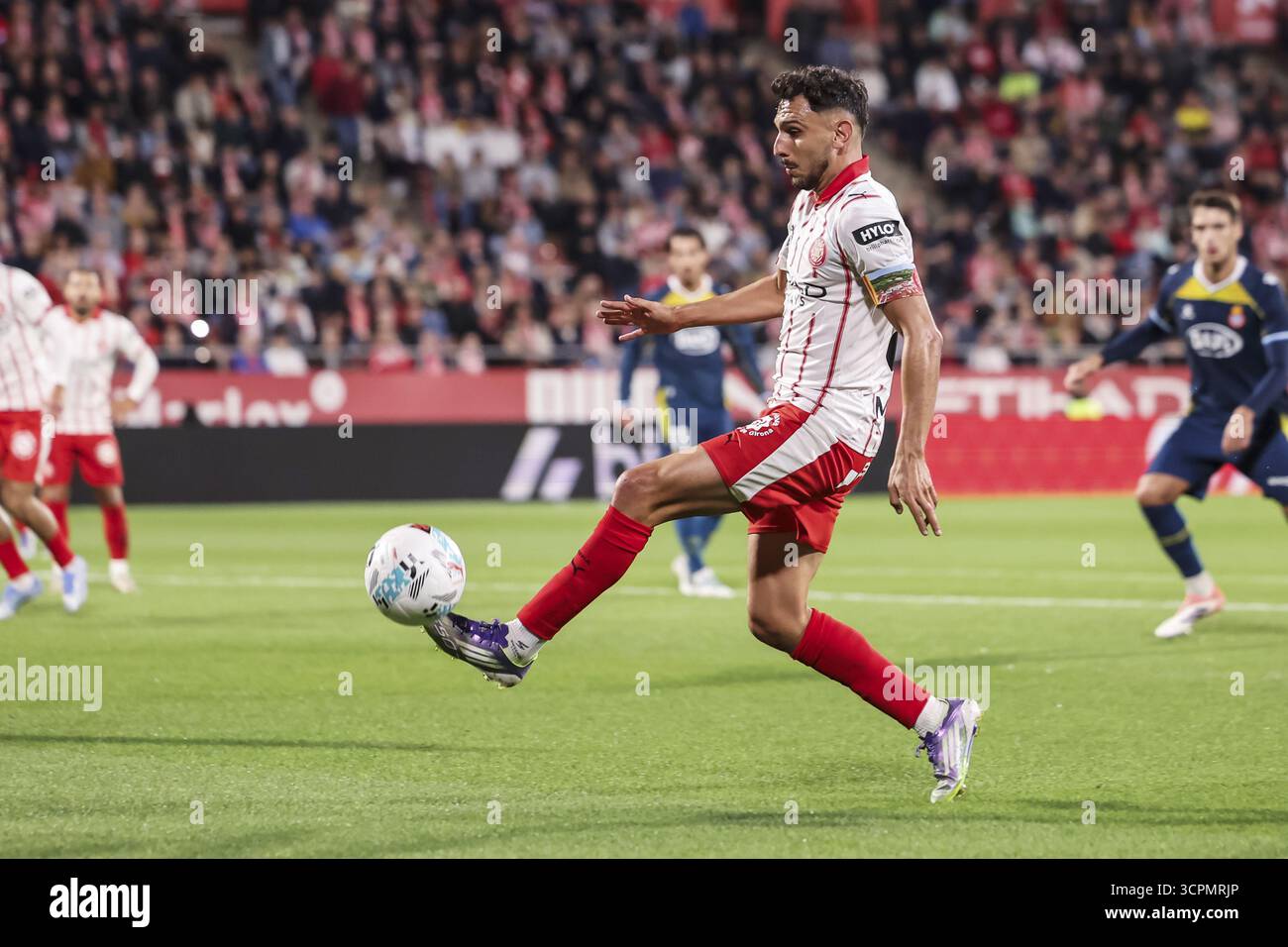 Ivan Martin di Girona durante il campionato spagnolo di LaLiga tra Girona FC e RCD Espanyol il 26 settembre 2025 allo stadio Montilivi di Girona, Spagna Foto Stock