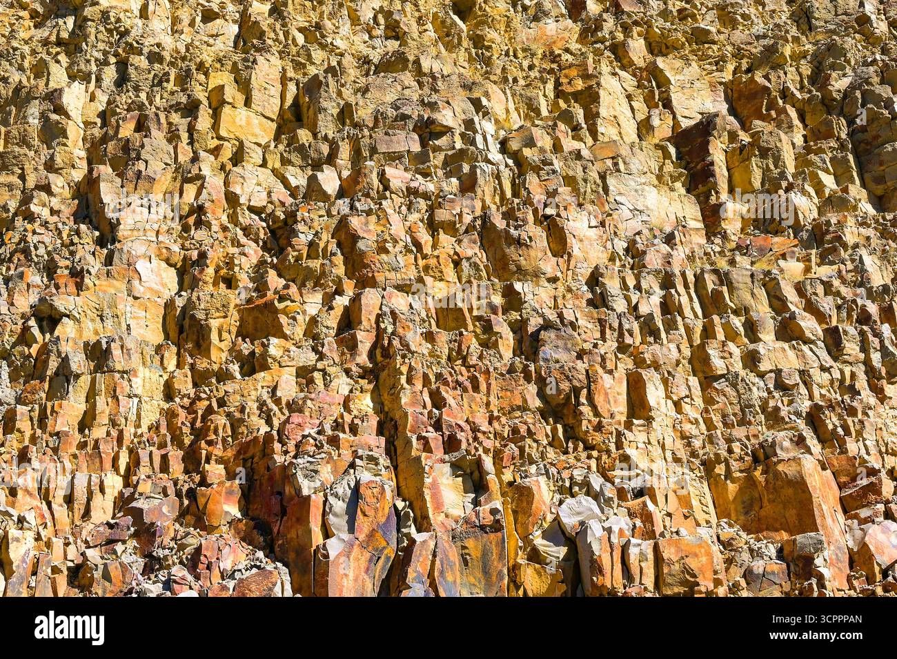 Schema di roccia granitica su una scogliera in una zona di montagna degli Stati Uniti. Sfondi. Foto Stock