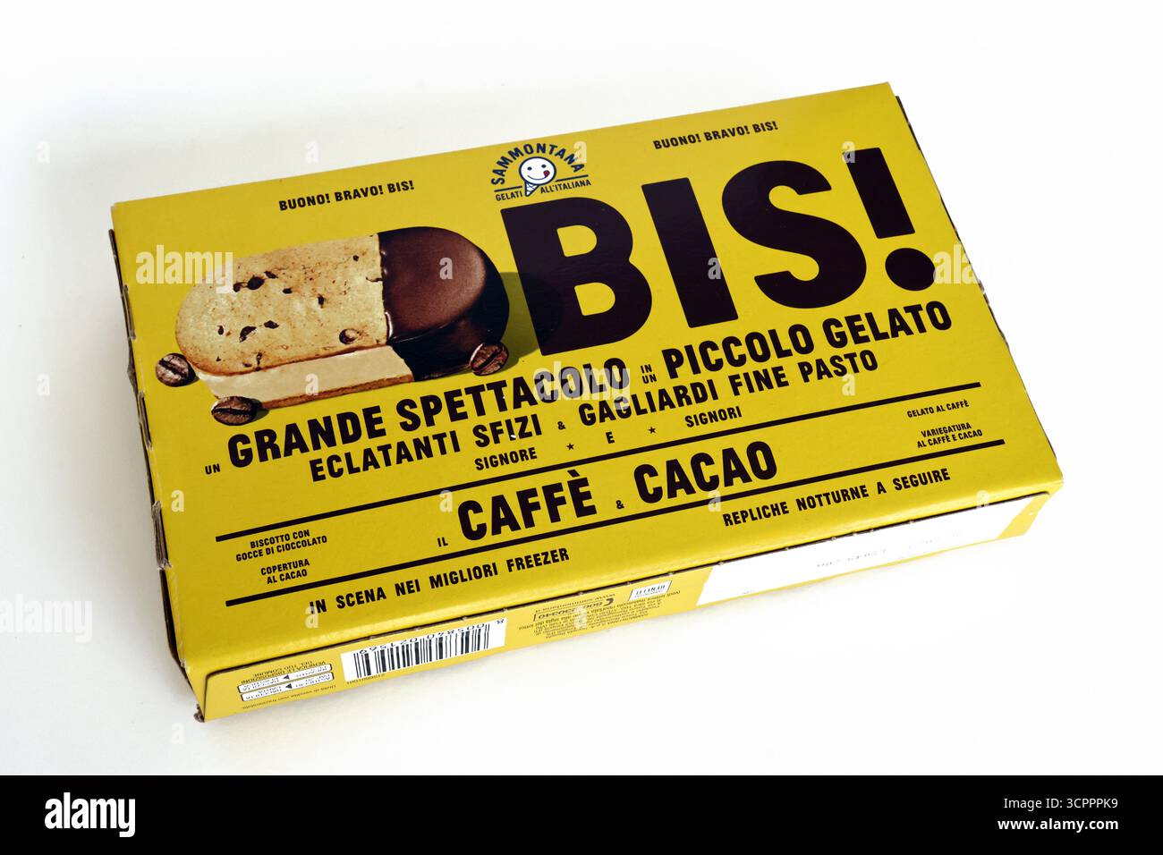 Sammontana BIS! gelato, caffè e gusto di cacao Foto Stock