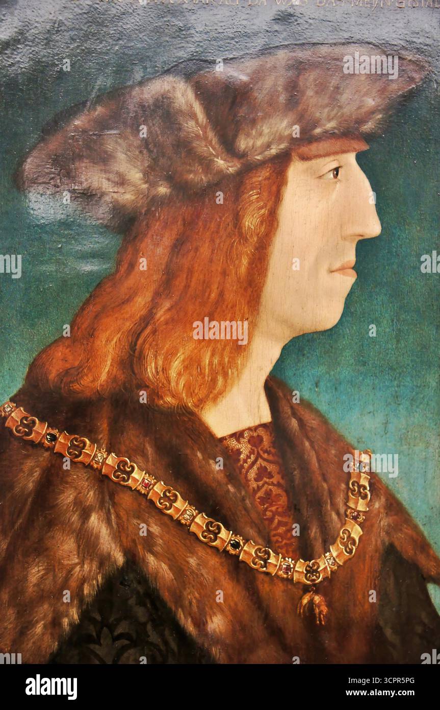 Albrecht Dürer, Imperatore Massimiliano i, c.1504. Illustrazione Vettoriale