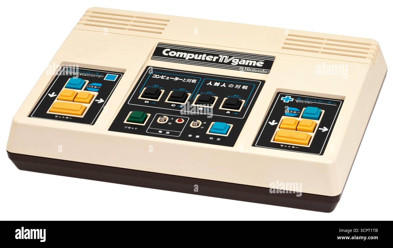 1980 Japanese computer TV-Game, una console di gioco dedicata prodotta da Nintendo. Questa console riproduce computer Othello, uno dei primi videogiochi Nintendo Foto Stock