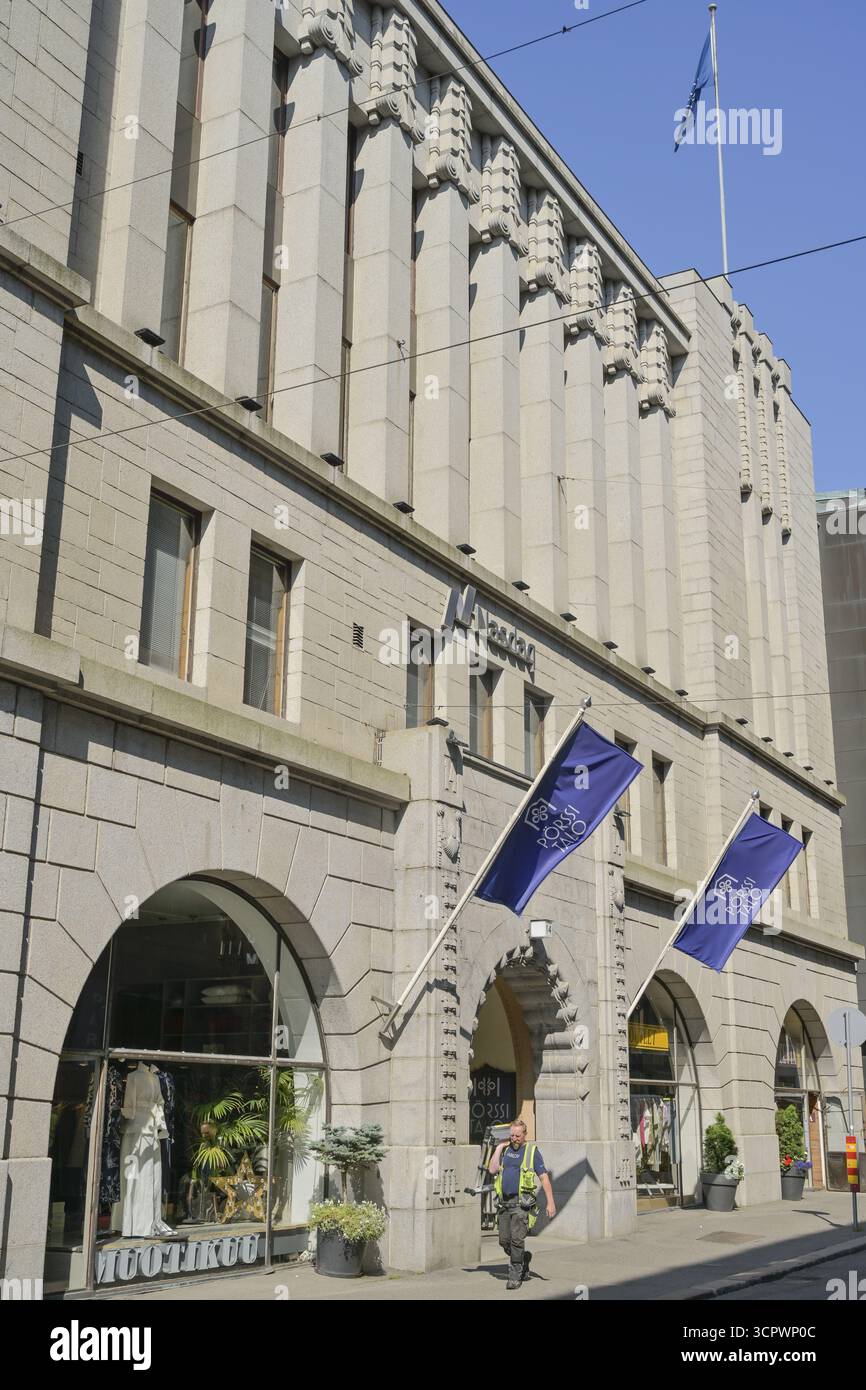 Borsa, edificio della Borsa, Fabianinkatu, città vecchia, Helsinki, Finlandia Foto Stock