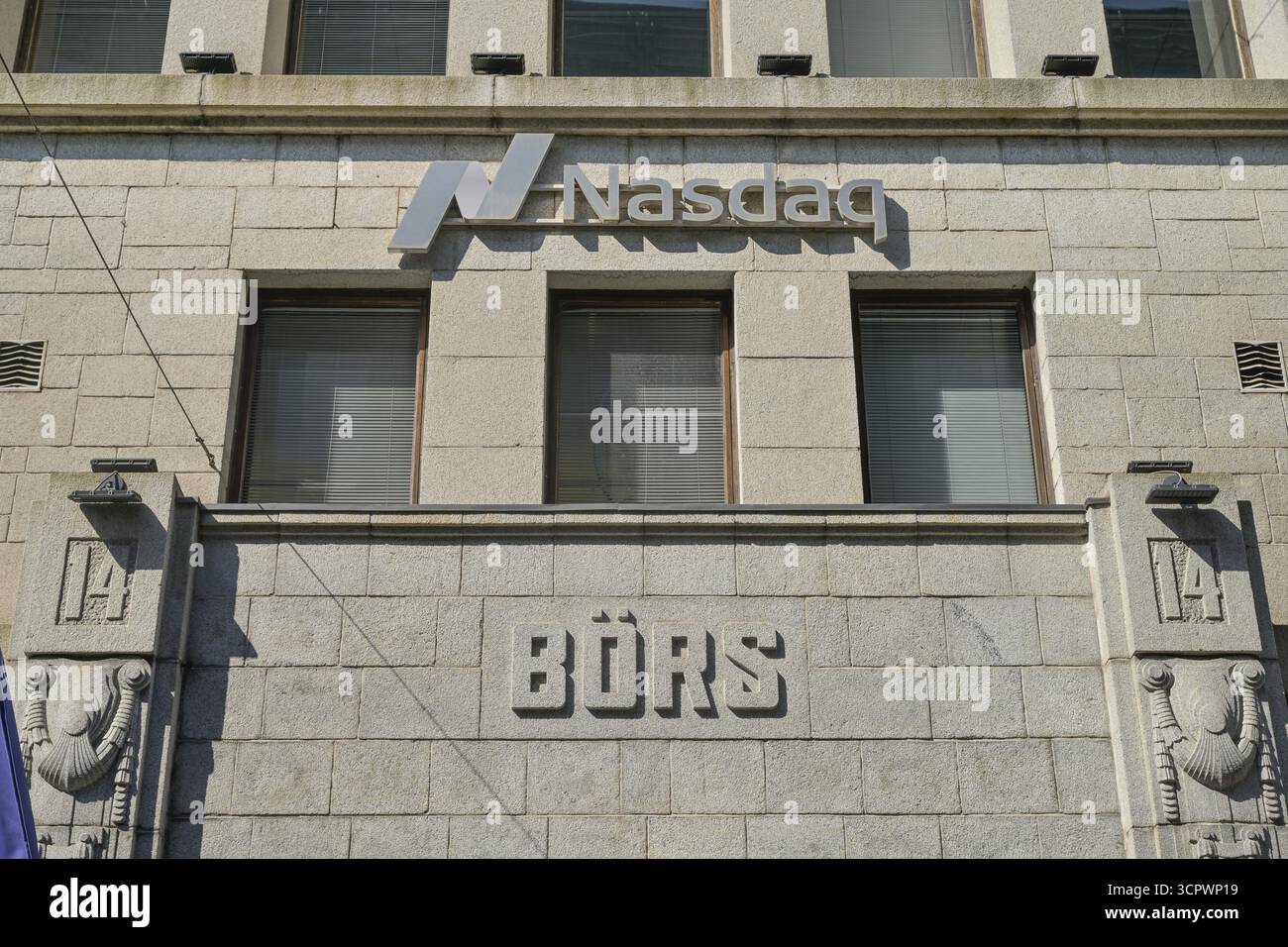 Borsa, edificio della Borsa, Fabianinkatu, città vecchia, Helsinki, Finlandia Foto Stock