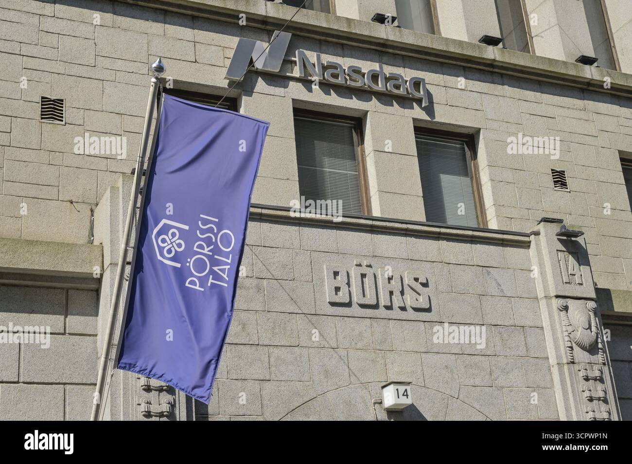 Borsa, edificio della Borsa, Fabianinkatu, città vecchia, Helsinki, Finlandia Foto Stock