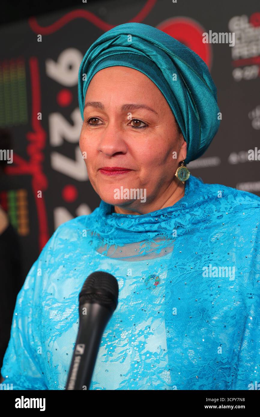 NEW YORK, NEW YORK – SETTEMBRE 27: Il vicesegretario generale delle Nazioni Unite Amina Mohammed partecipa al Global Citizen Festival 2025 a Central Park il 27 settembre 2025 a New York. Il festival annuale ha riunito leader mondiali, artisti e attivisti per sensibilizzare su questioni globali tra cui l'eliminazione della povertà, l'azione per il clima e l'uguaglianza, con migliaia di partecipanti che si sono Uniti all'appello per il cambiamento. (Foto: Giada Papini Rampelotto/EuropaNewswire) Foto Stock