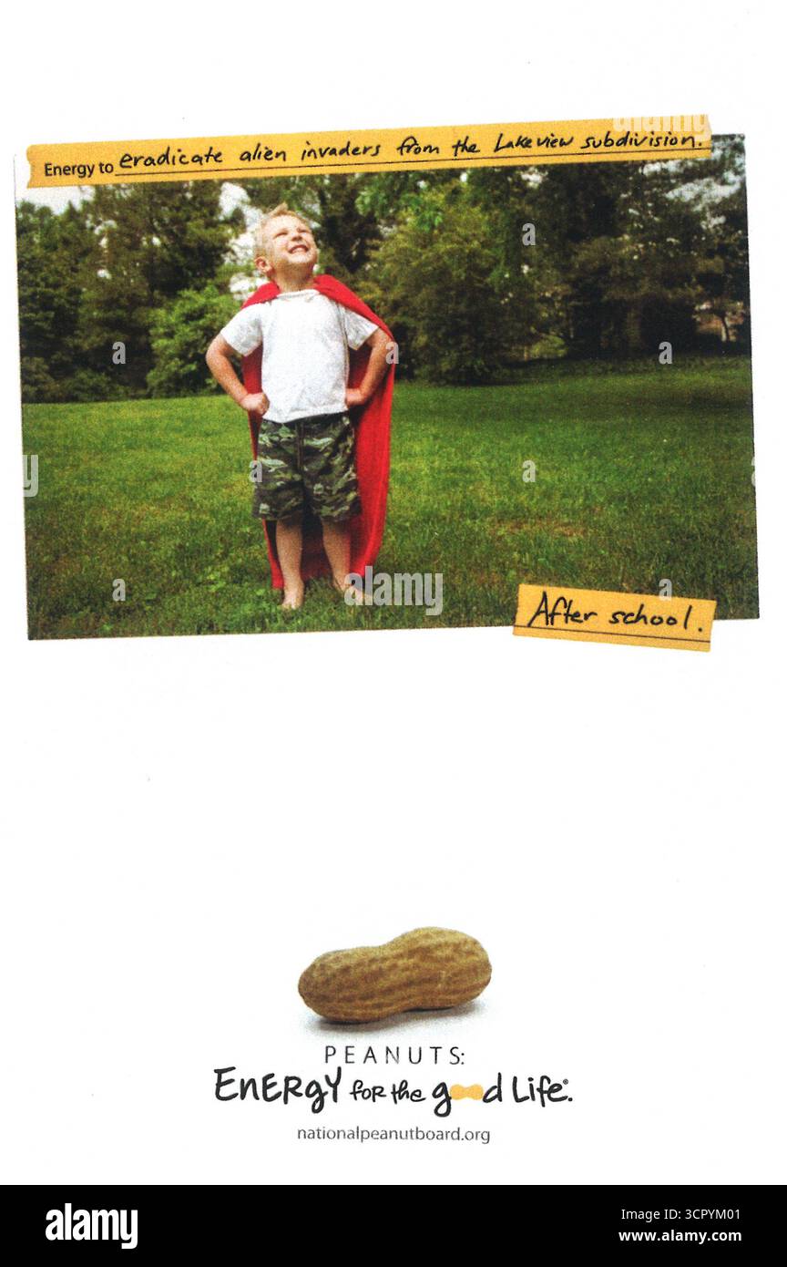 2010 annuncio del National Peanut Board Foto Stock
