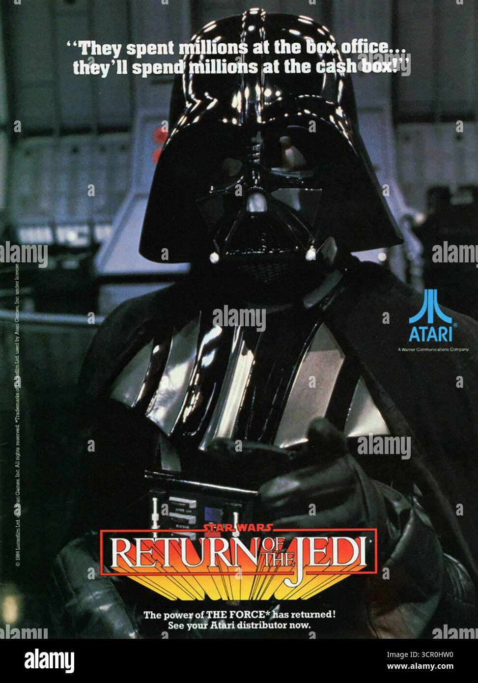1984 Atari Return of the Jedi Arcade Foto Stock
