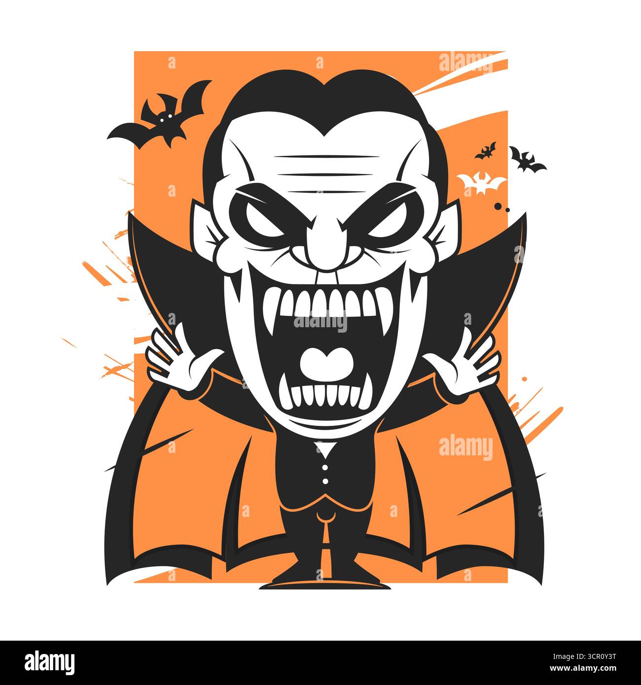 design sagoma bat come illustrazione di halloween, vettoriale inquietante con sfondo trasparente, illustrazione scura per halloween Illustrazione Vettoriale