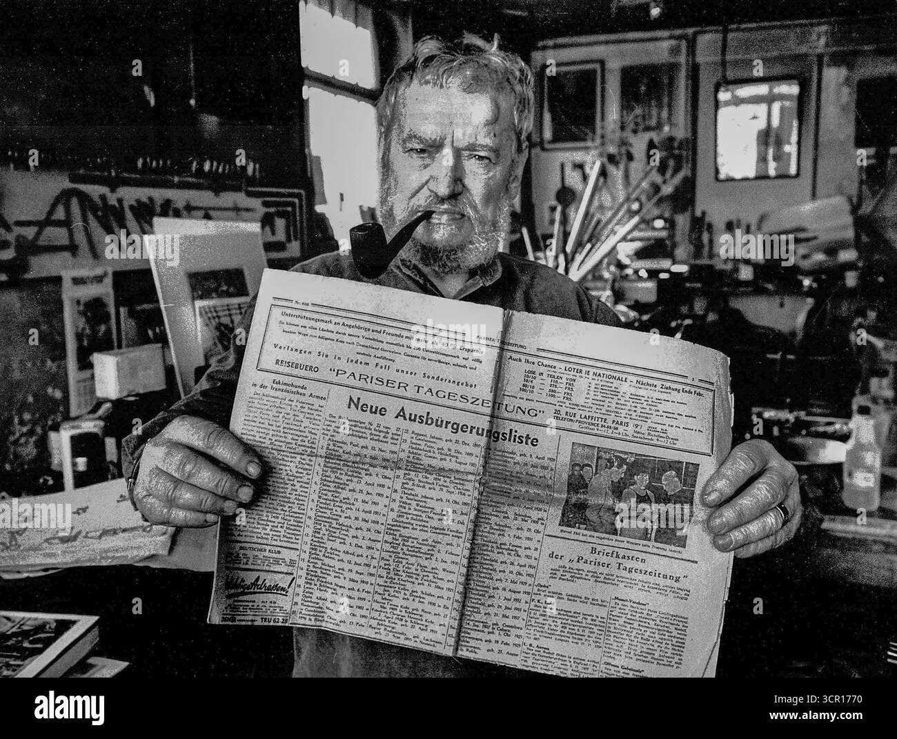 Georg K. Glaser, scrittore e fabbro d'arte, Parigi, Francia Foto Stock