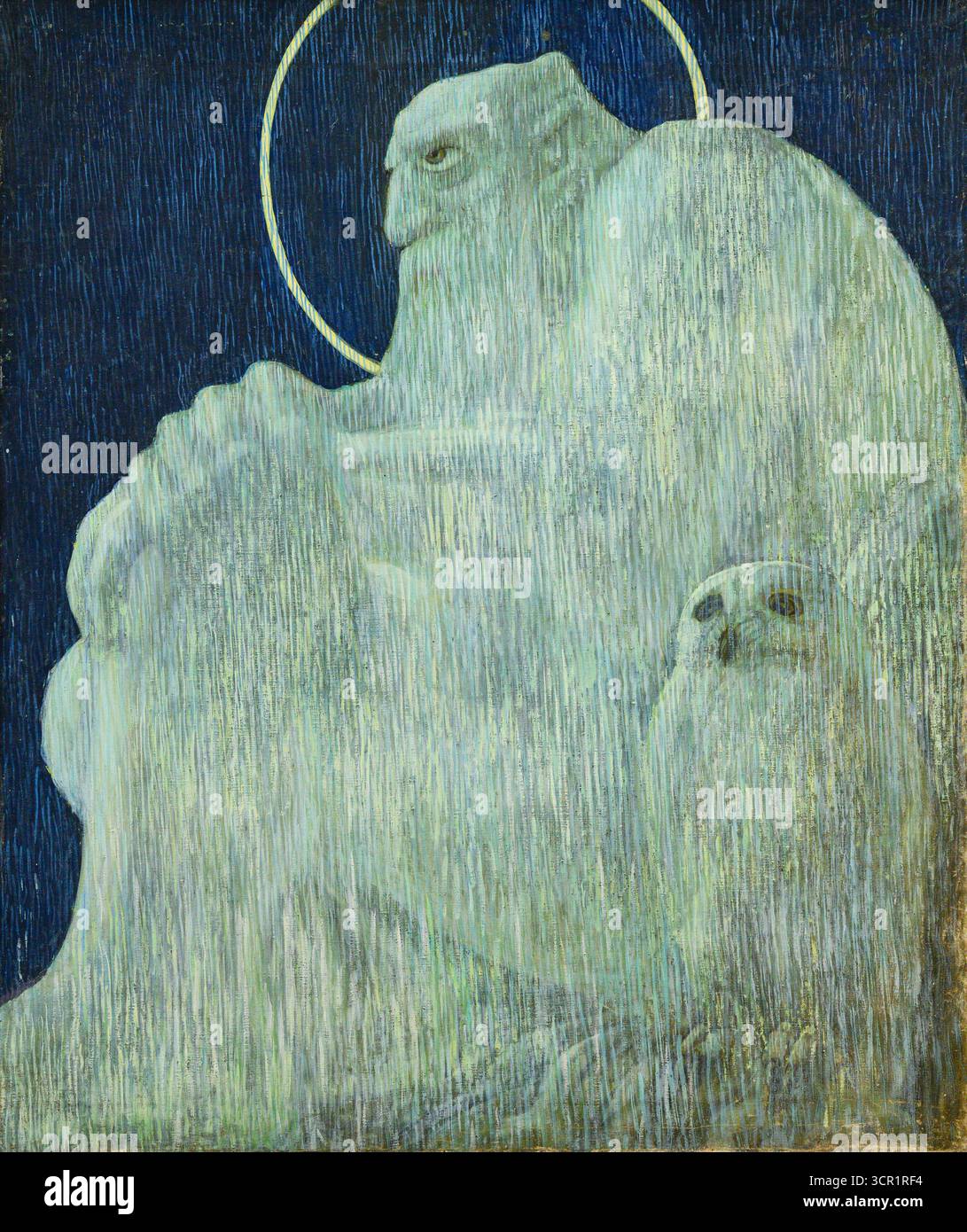 Il re delle tenebre. Variazione 2 (n. 4) dalla serie "Pre-Dawn Visions" (prima del 1917) di Mikhail Sapozhnikov (1871-1937). Museo d'arte Dnipro. Foto Stock