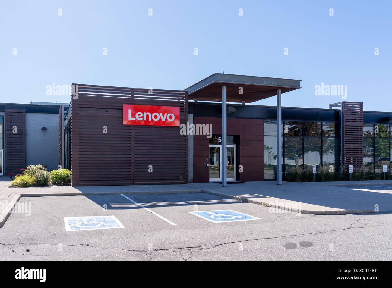 Sede centrale di Lenovo Canada a Markham. Lenovo è un'azienda tecnologica cinese. Foto Stock