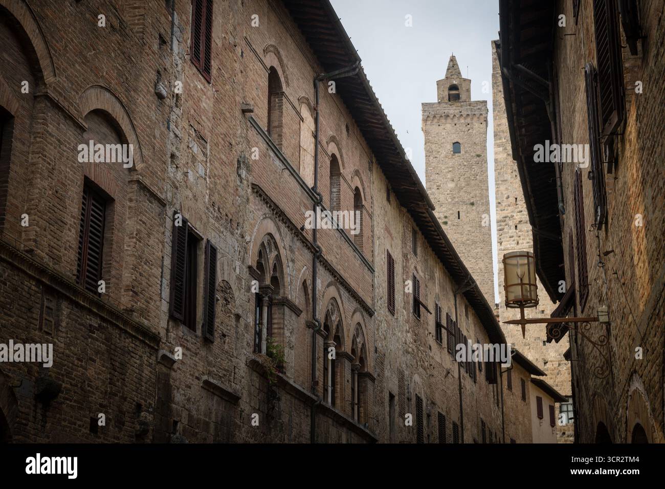 San Gimignano - città di belle Torri, famosa per la sua architettura medievale. Situato in provincia di Siena, Toscana, Italia Foto Stock