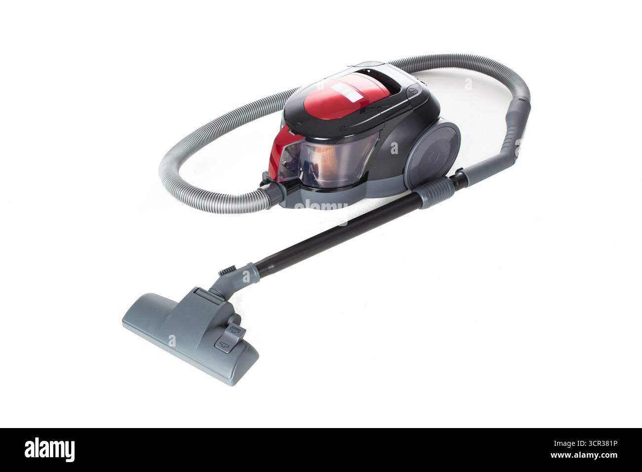 Moderno aspirapolvere a canister progettato per una pulizia domestica efficiente Foto Stock
