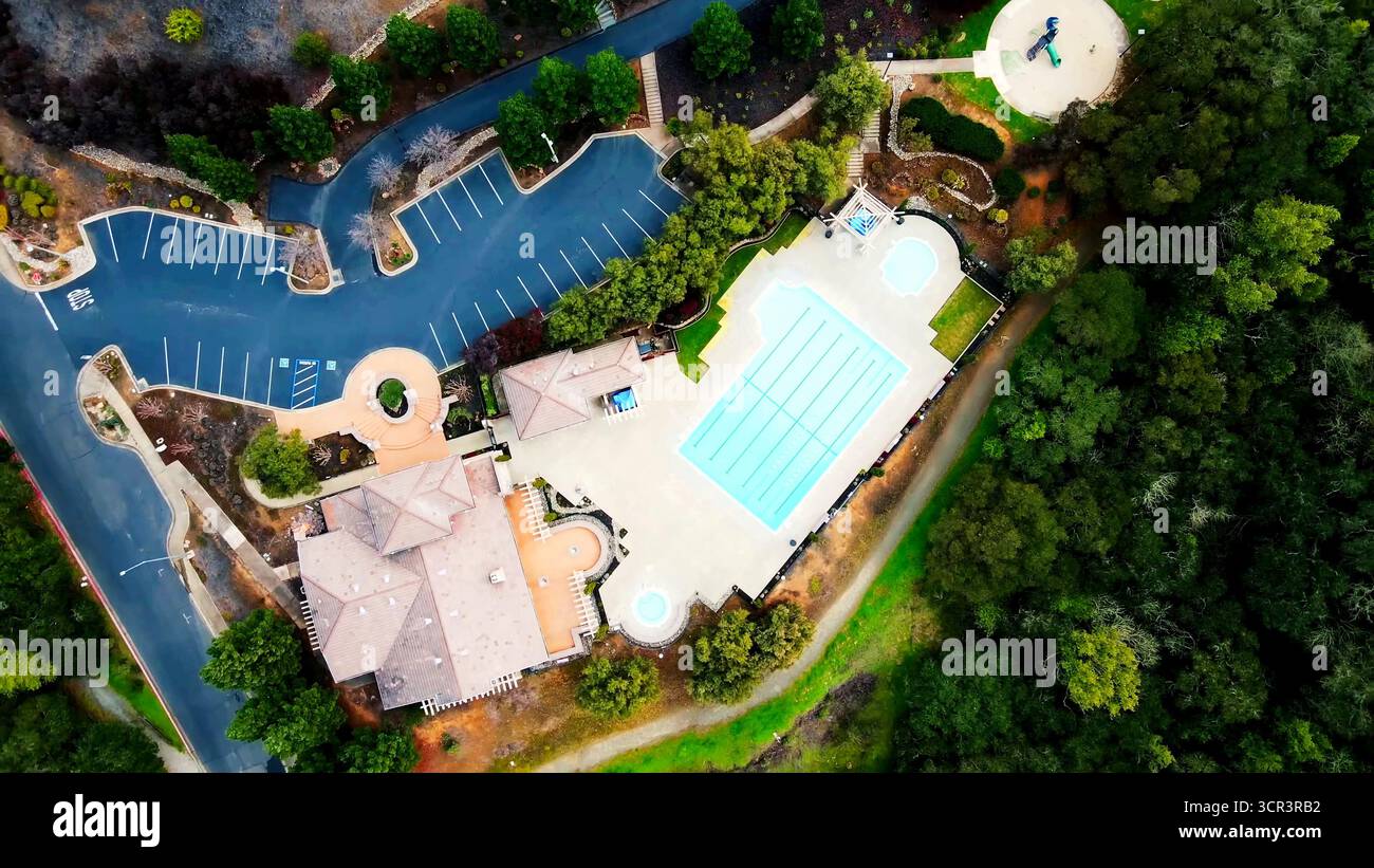 Riprese aeree di San Francisco, California Bay area, Stati Uniti. Splendide viste sui vivaci quartieri, le strade e il paesaggio urbano della città, perfetto per Foto Stock