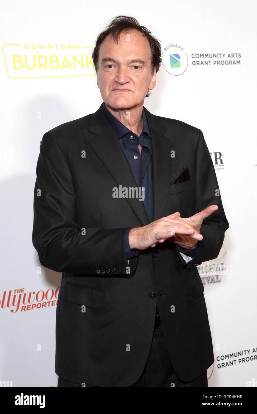 Quentin Tarantino bei der Burbank International Film Festival Gala 2025 zu Ehren von Quentin Tarantino im Marriott Convention Center. Burbank, 28.09.2025 *** Quentin Tarantino al Burbank International Film Festival Gala 2025 in onore di Quentin Tarantino al Marriott Convention Center Burbank, 28 09 2025 foto:XC.xVanxWagonerx/xFuturexImagex tarantino 5951 Foto Stock