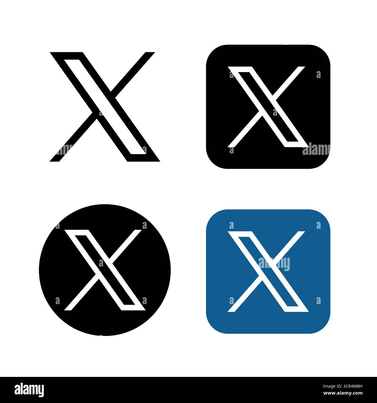 X corrispondenza, messaggi, notizie con i social network. su sfondo bianco Illustrazione Vettoriale