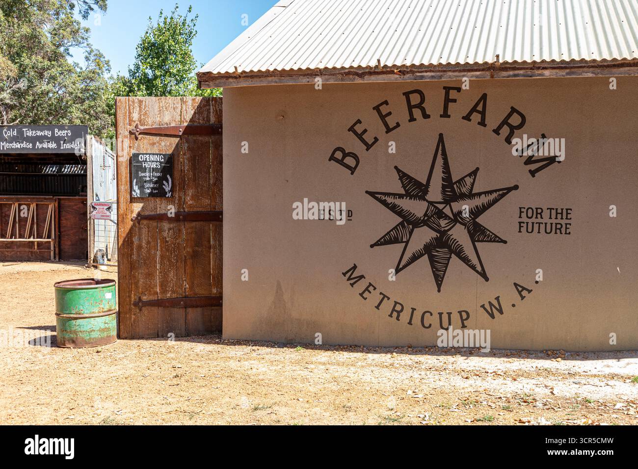 Beerfarm, una birreria indipendente e ristorante a Metricup, vicino a Busselton, nell'area di Margaret River nella regione SW dell'Australia Occidentale WA Foto Stock