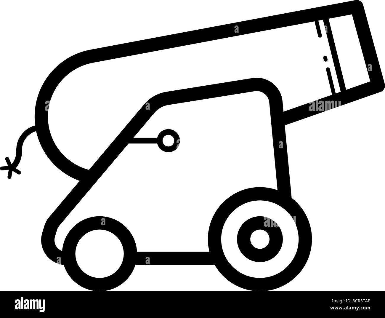 Cannon - icona vettoriale Illustrazione Vettoriale