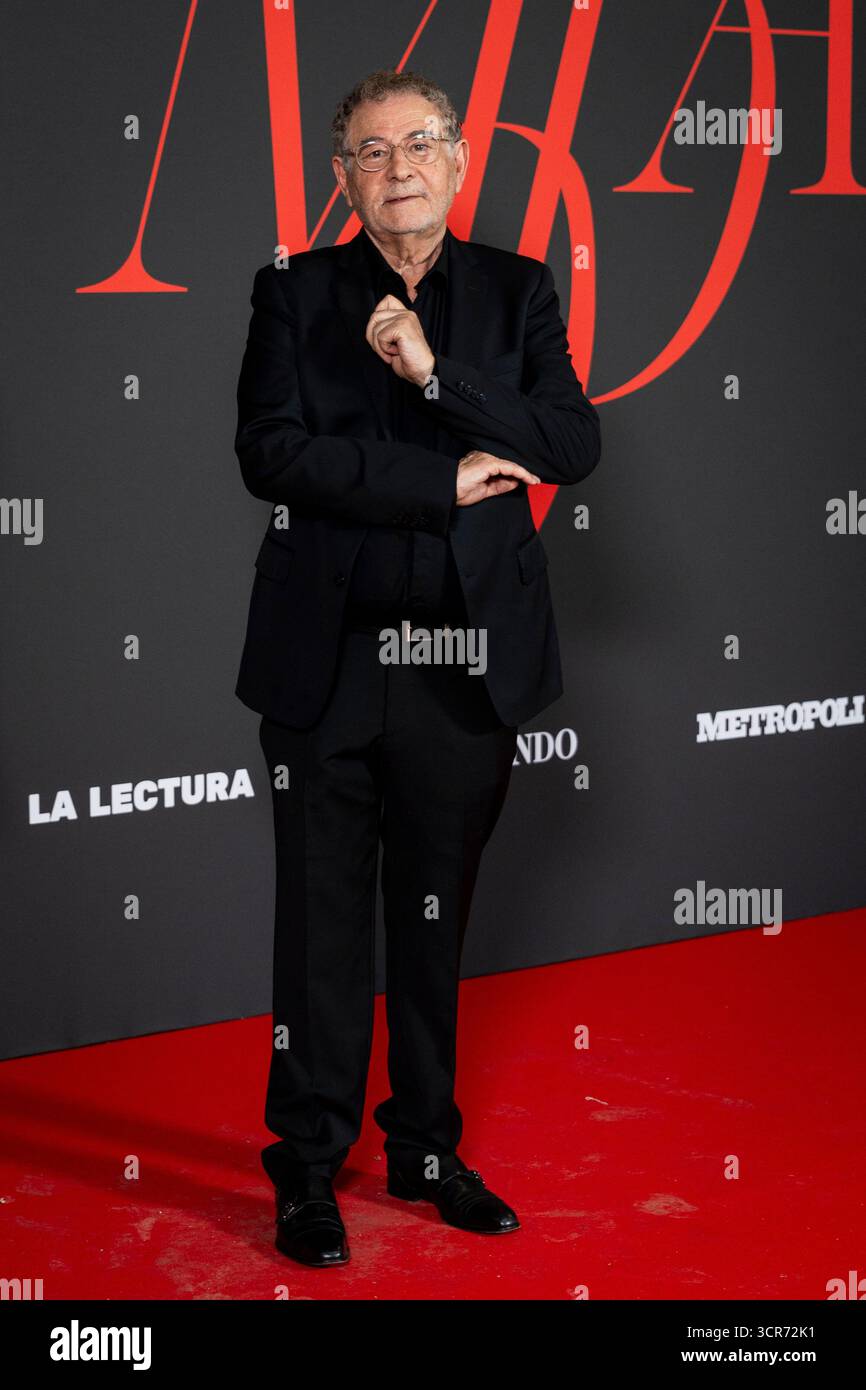 Roberto Merino partecipa alla festa "Yo Dona" al Museo del Traje il 15 settembre 2025 a Madrid, Spagna. (Crediti: Miguel Escavias/Alfa Images/Alamy Live News) Foto Stock