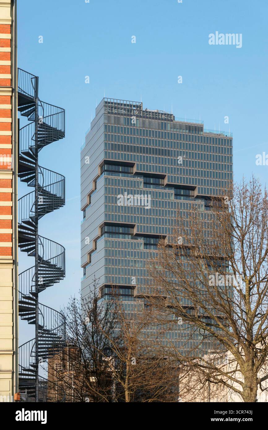 Edge East Side Tower, Germania, Berlin-Friedrichshain Foto Stock