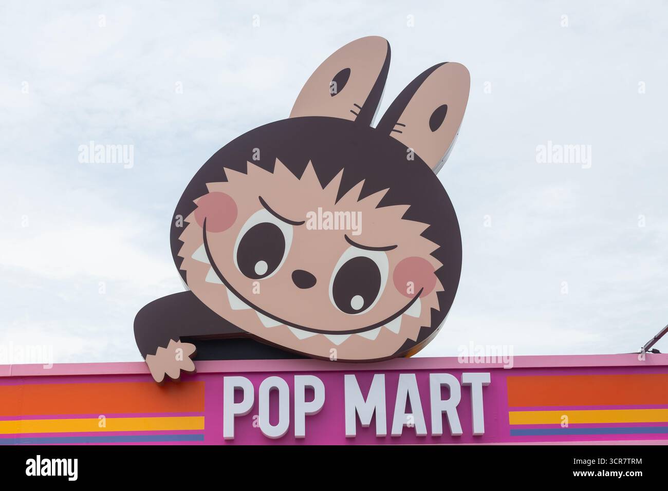 Labubu Mini Market Pop Up Event, Photo zone, Singapore. Foto Stock