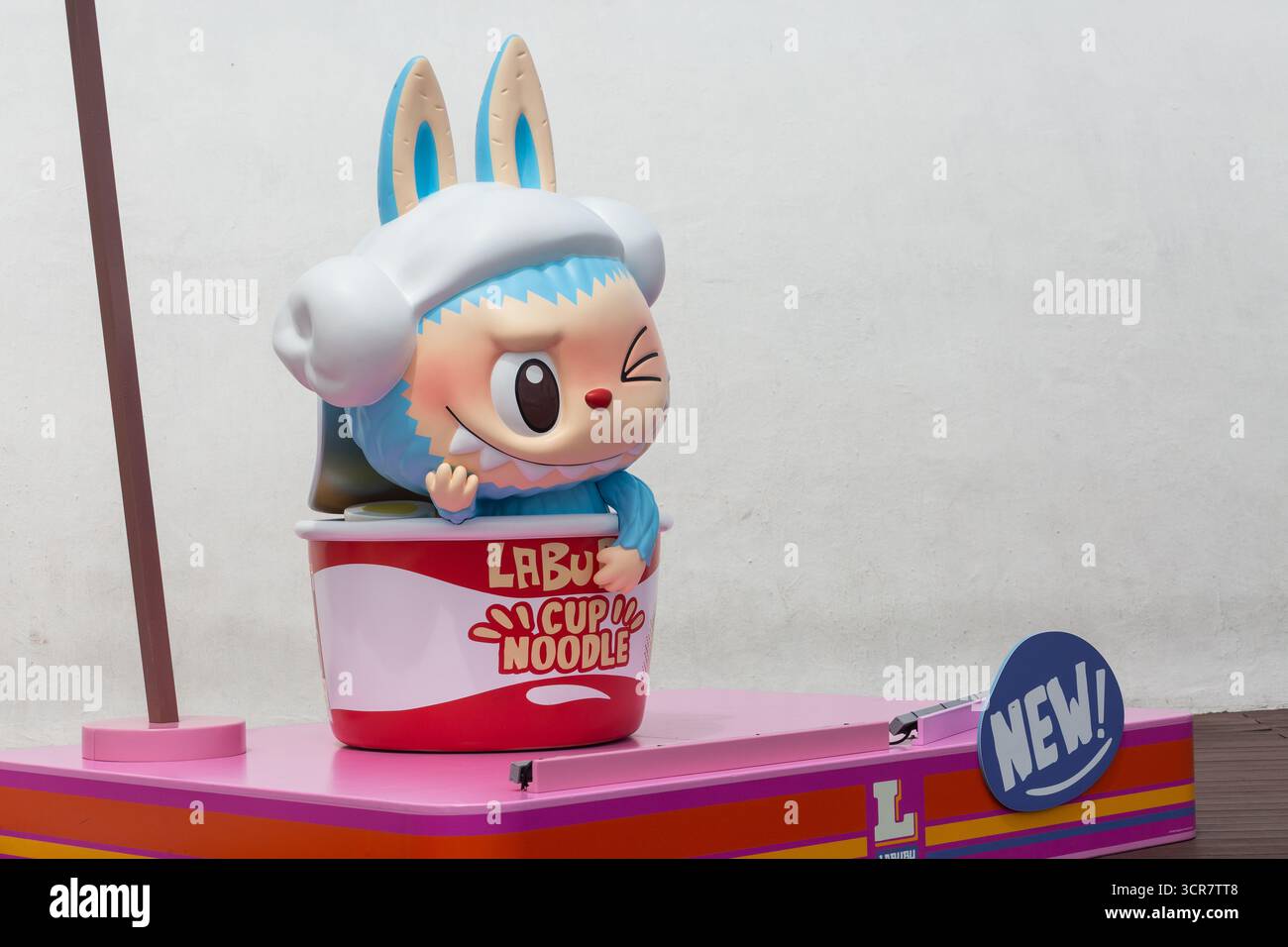Labubu Mini Market Pop Up Event, Photo zone, Singapore. Foto Stock