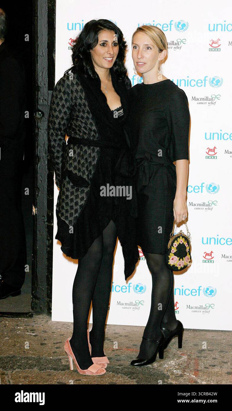 Sam Taylor Wood alla festa del Long Way Round e alla chiamata fotografica. The Bridge, Londra, 12 ottobre 2004 Foto Stock