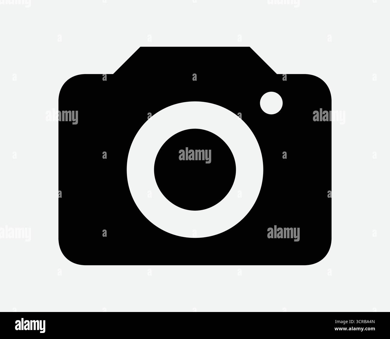 Icona della fotocamera Fotografia Cattura di segnali supporti registrazione di foto istantanea Film Broadcast Equipment Symbol Spy CCTV Image Gallery Illustrazione Vettoriale