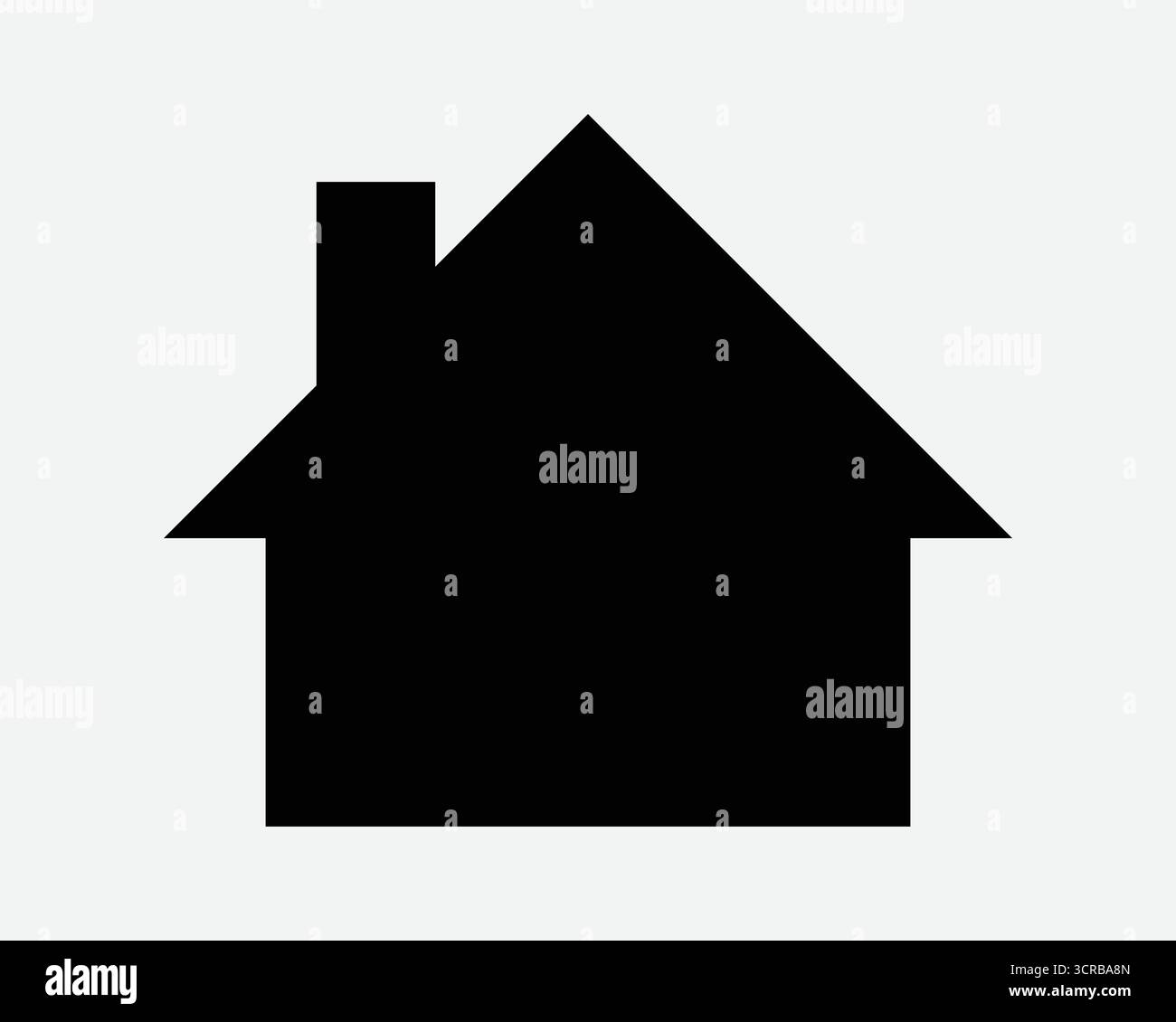 Forma della casa silhouette nera Casa Immobiliare Residenza edificio residenziale Casa singola famiglia Icon sito Web simbolo del sito Illustrazione Vettoriale