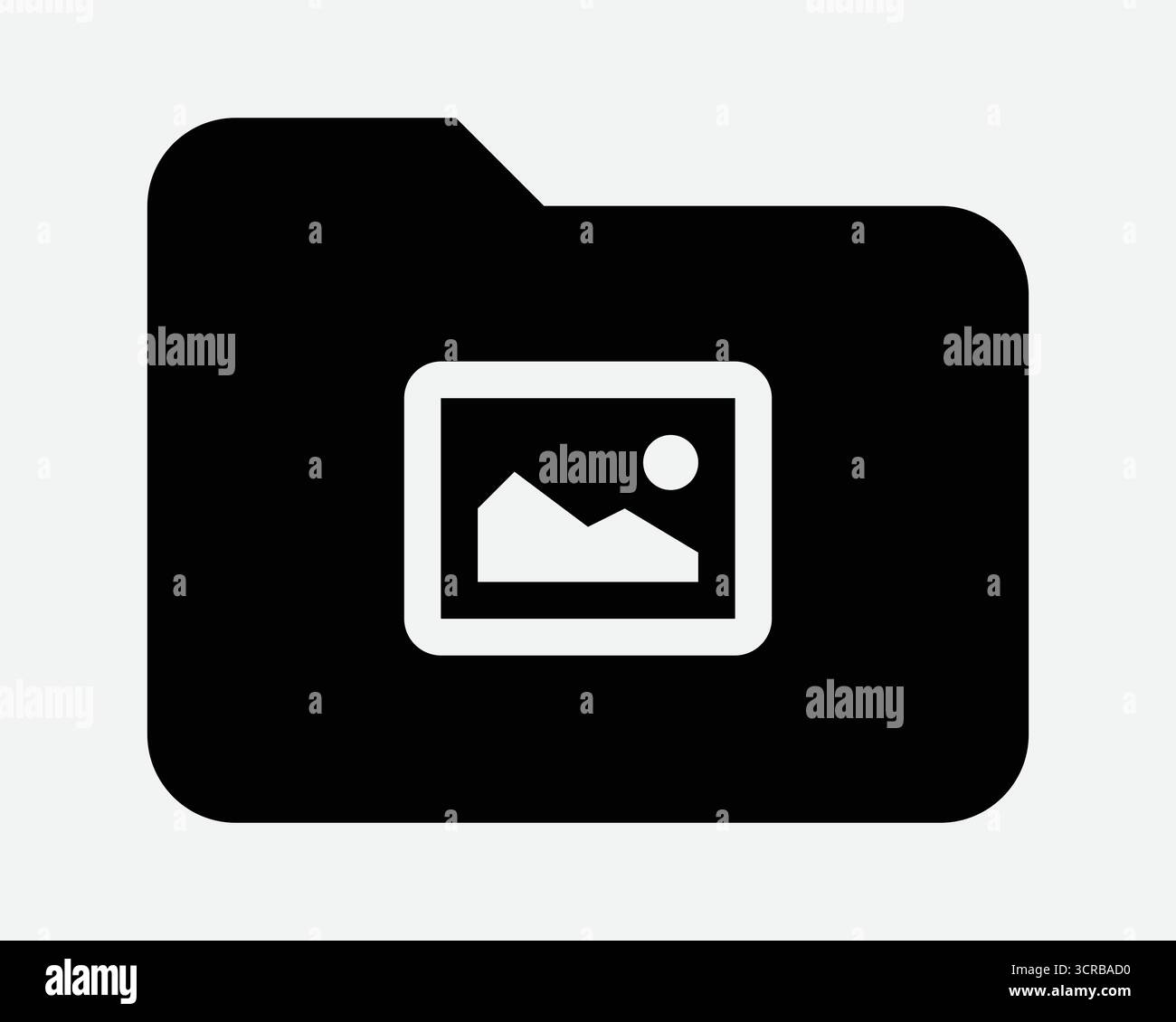 Galleria fotografica album computer cartella digitale Archivio icona di salvataggio Fotografia Film immagini archiviazione file documento supporto immagine fotografia Illustrazione Vettoriale