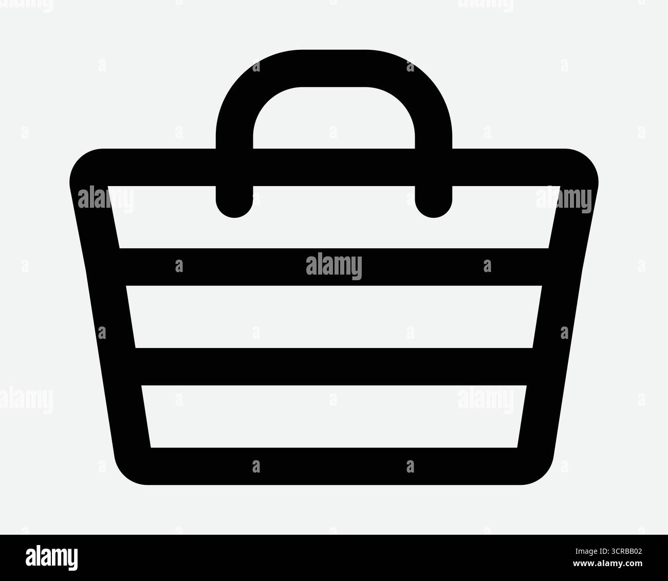 Contrassegno borsa della spesa icona linea acquisto al dettaglio contorno borsa portatile forma Check out banco cassa attività di merchandising Illustrazione Vettoriale Contrassegno borsa della spesa icona linea acquisto al dettaglio contorno borsa portatile forma Check out banco cassa attività di merchandising Illustrazione Vettoriale